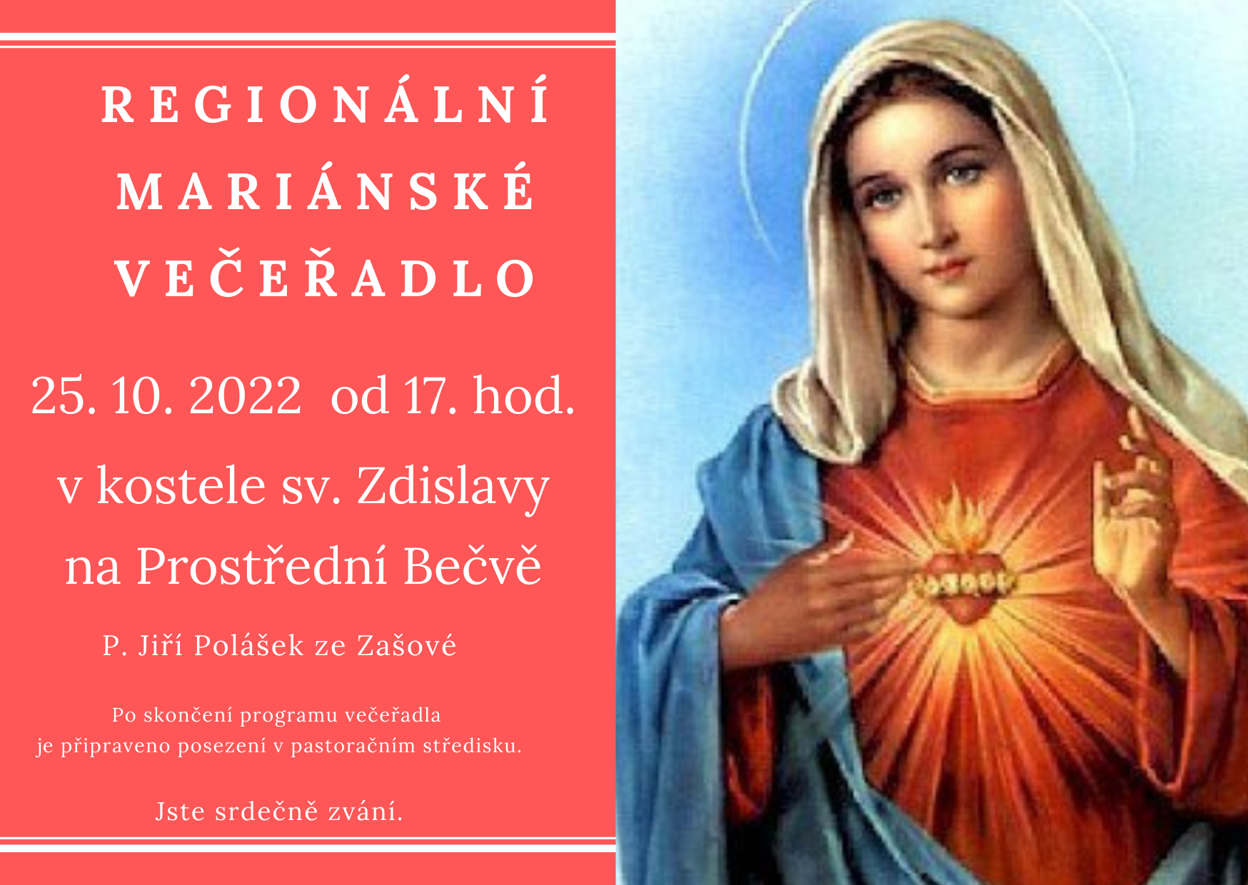 Regionální Mariánské večeřadlo