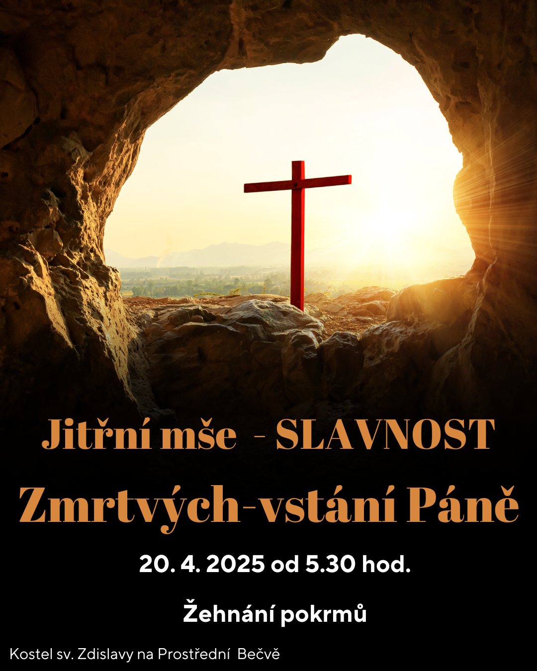 Jitřní mše – Slavnost 20. 4. 2025