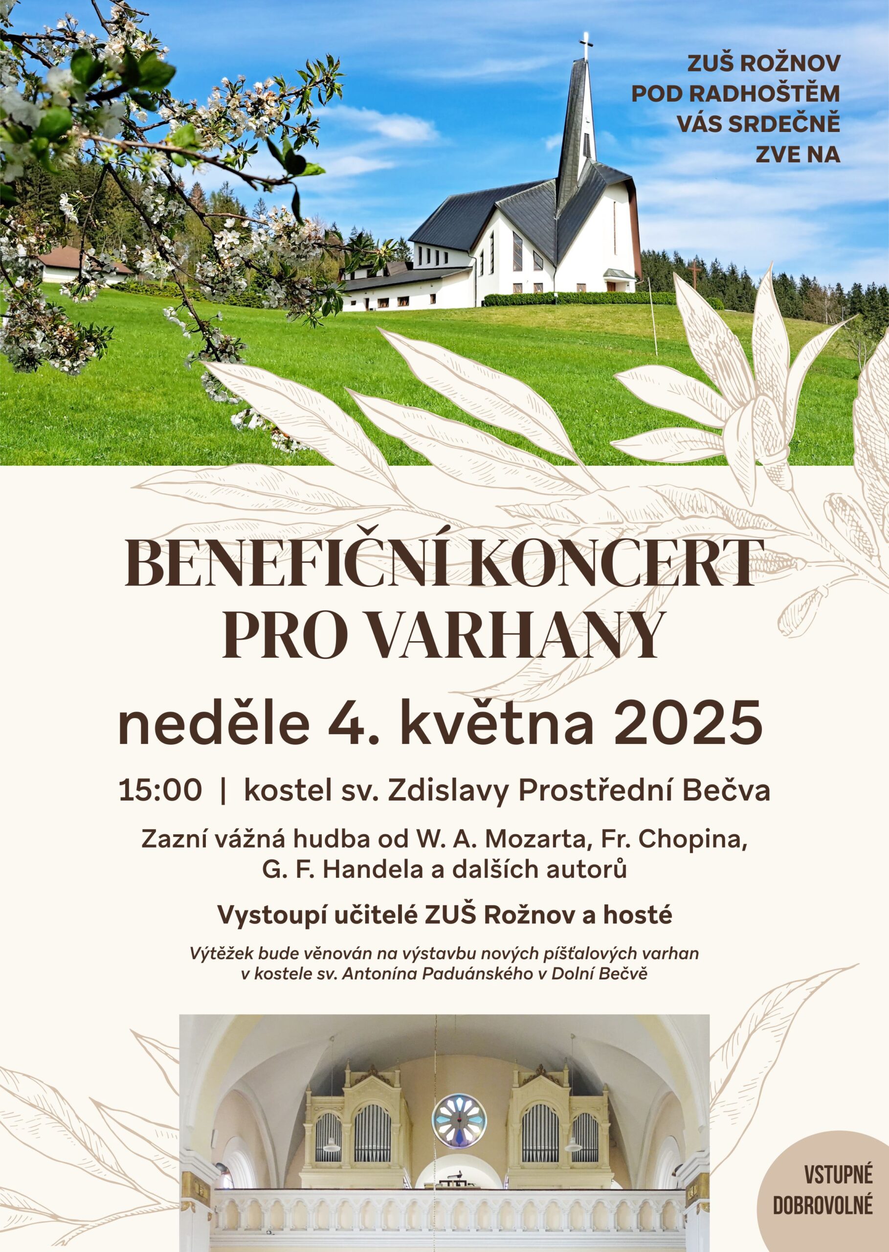 Benefiční koncert 4. 5. 2025